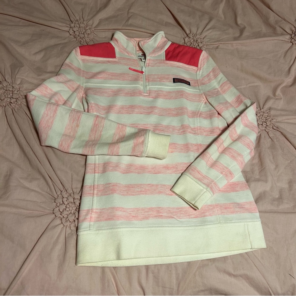 Vineyard Vines Womens Pink Striped Shep Shirt